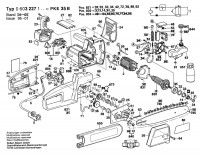 Bosch 0 603 227 103 Pke 35 B Chain Saw 220 V / Eu Spare Parts